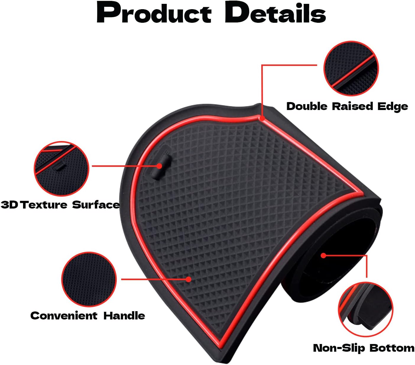 Car Door Pocket Liners for Subaru Crosstrek XV Accessories 2022 2021-2018/Subaru Impreza 2022-2017, Premium Groove Mats Liners, Custom Fit Cup Holder, Center Console,16 PCS Set