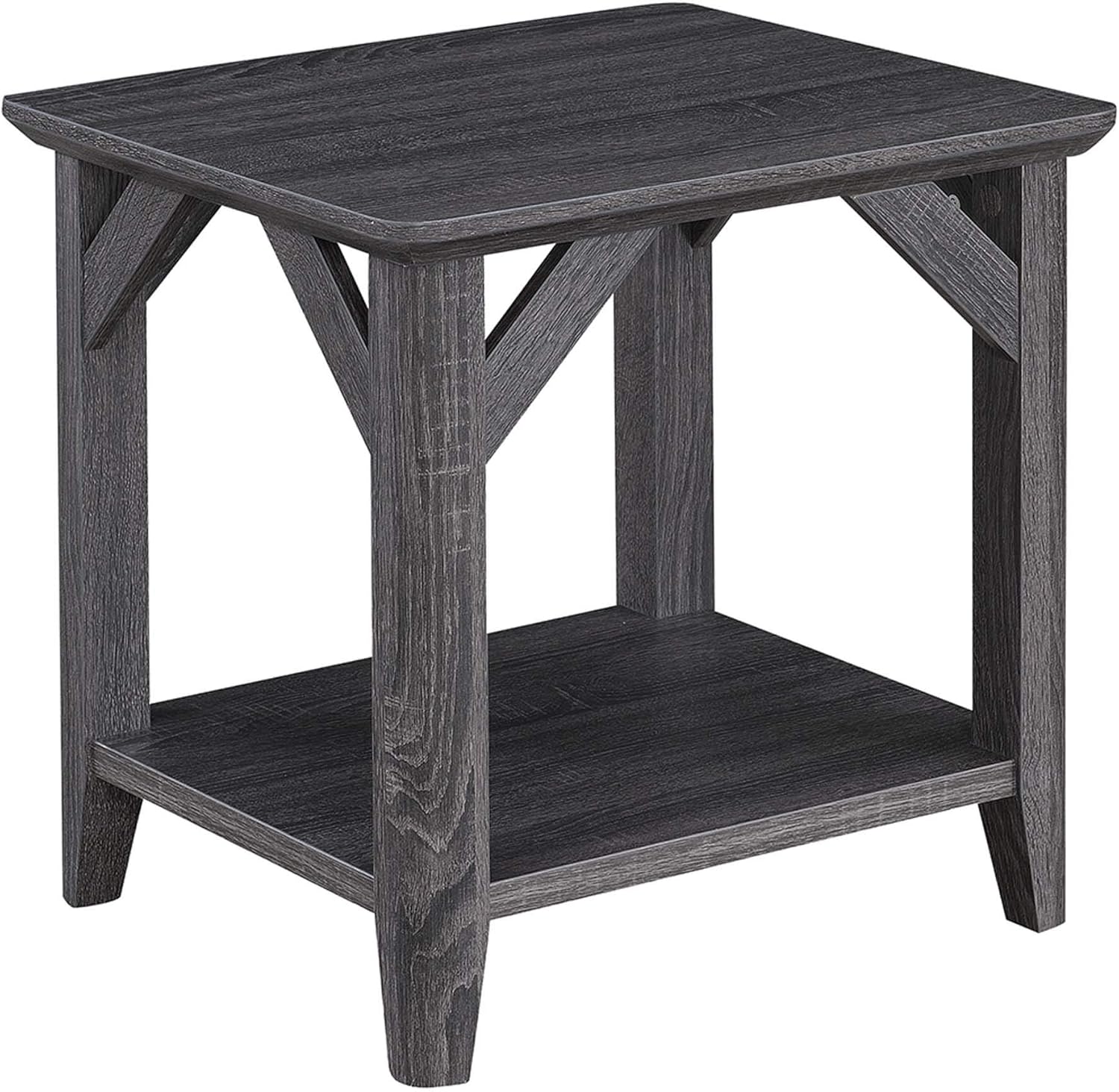 Convenience Concepts Winston End Table, Weathered Gray Pack of 2