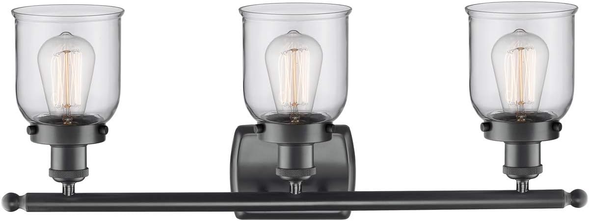 Innovations 916-3W-BK-G52 Transitional Three Light Bath Vanity from Ballston Collection in Black Finish,