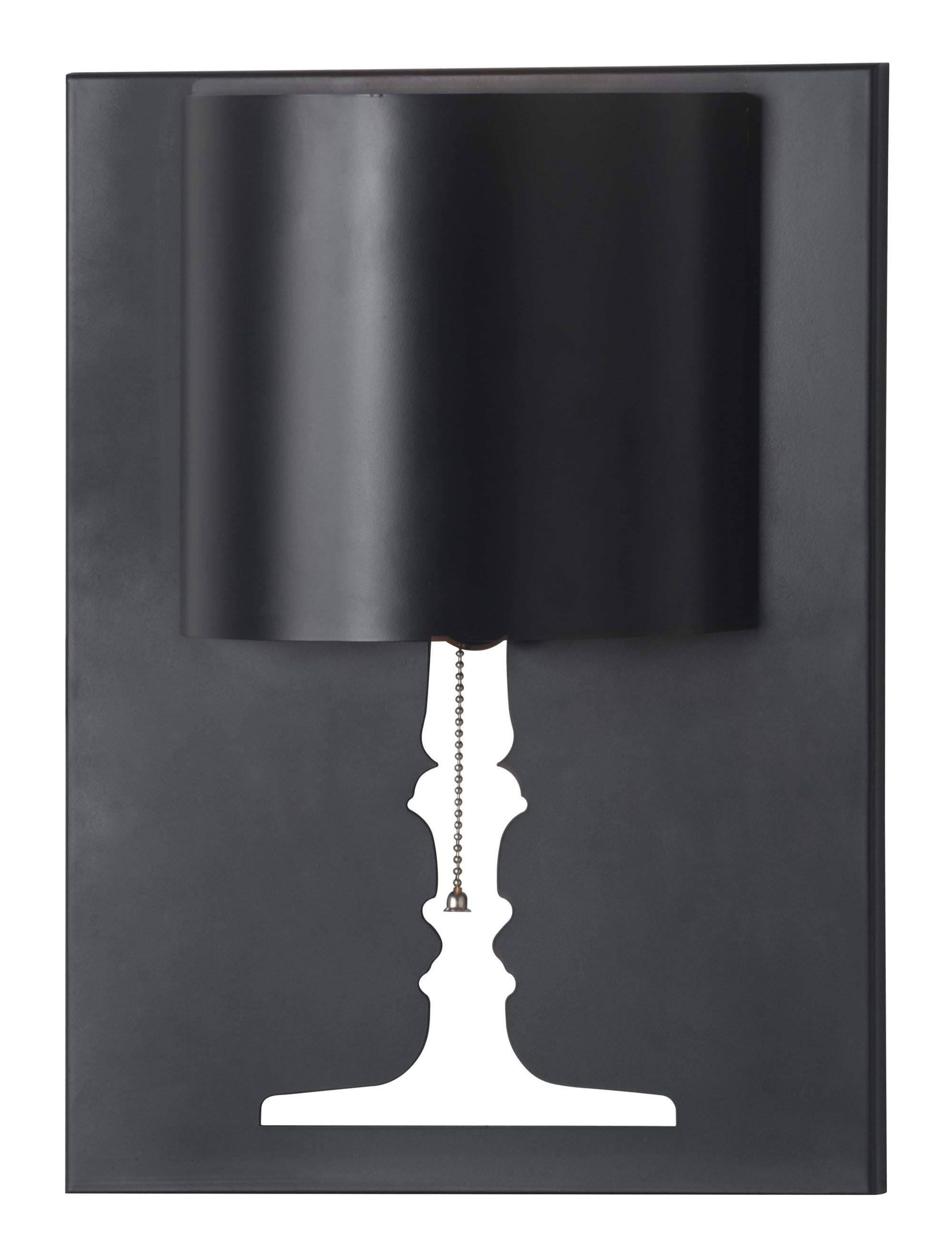 11.8x22 x 4.7x22 x 15.7x22 Black, Painted Metal, Wall Lamp