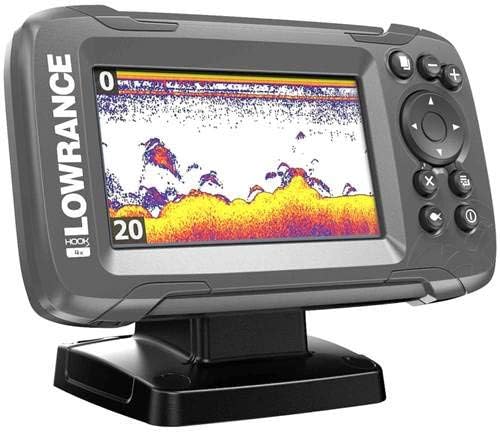 Lowrance Hook² Ice Fishing and All-Season Pack with Hook² 4X Fish Finder, Two Transducers, Battery, Charger and Carry Case