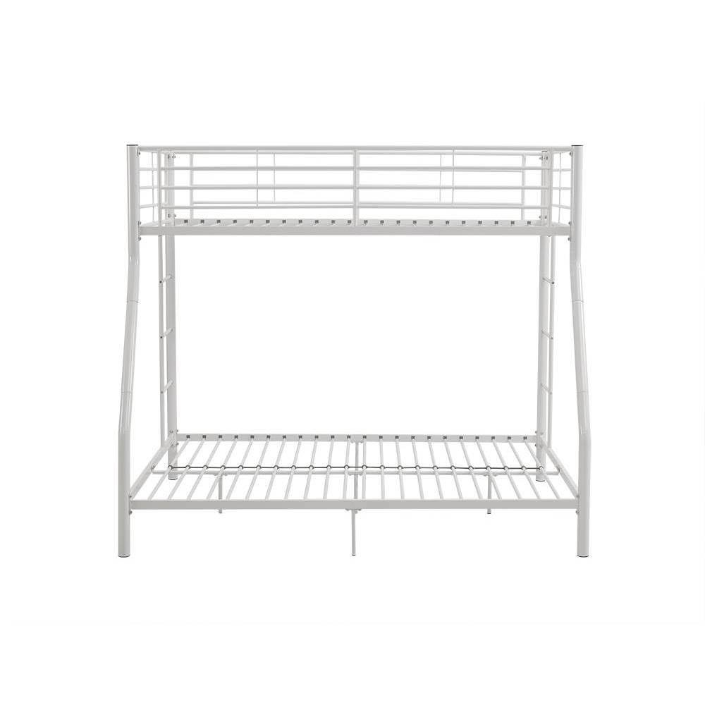 Twin Over Full Analise Metal Bunk Bed White - Saracina Home