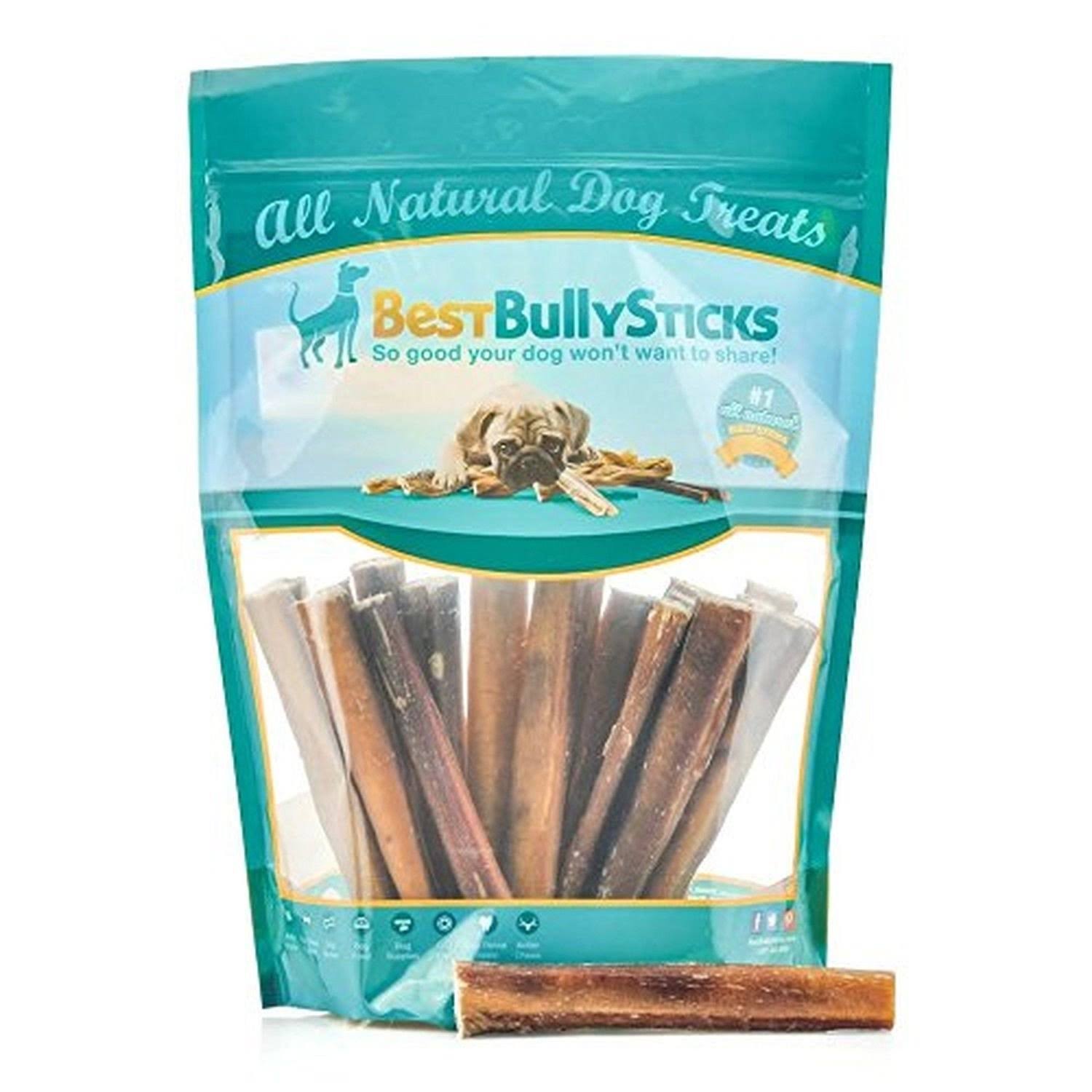 Best Bully Sticks 6-Inch Thick Bully Sticks 18 Pack All Natural Dog