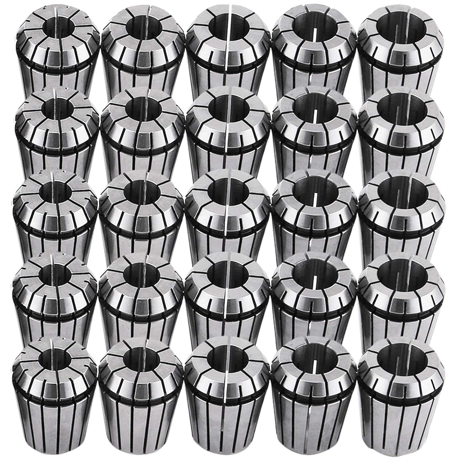 OrangeA 25 Pcs Collet Set ER32 Collet Chuck 1/16 inch-3/4 inch Holder Spring Collet Set for CNC Engraving Machine & Milling Lathe Tool (ER32)