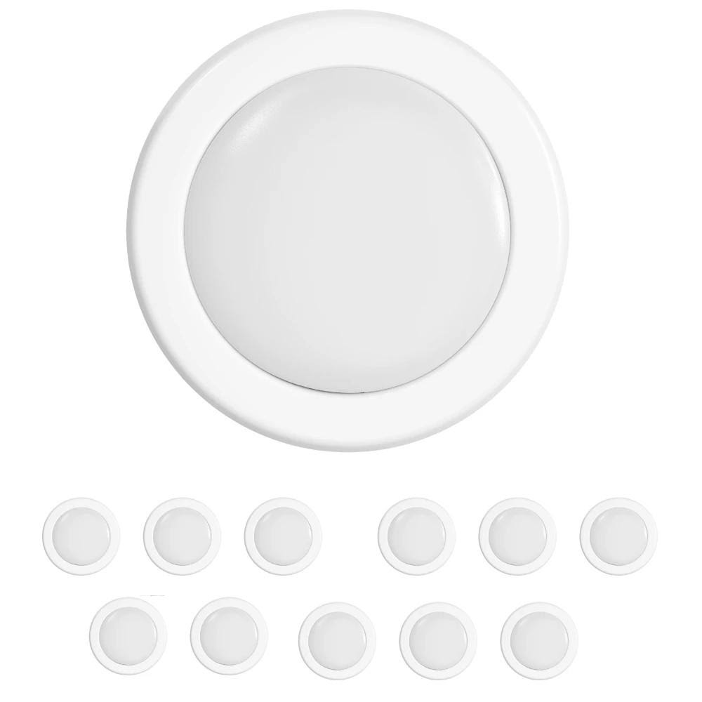 4-Inch 10W Dimmable LED Disk Downlight - LED Recessed Lighting Retrofit, 12-Pack / 4000K