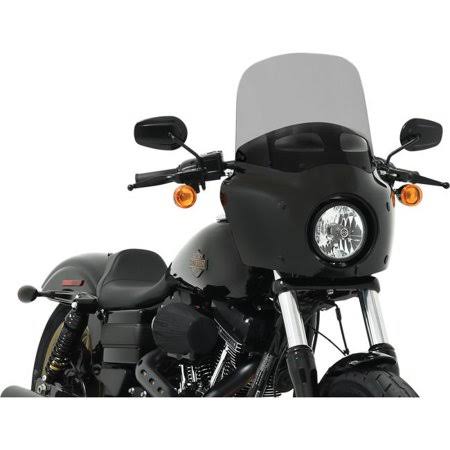 Memphis Shades MEP87512 Vented Windshield for Road Warrior Fairing - 13in. - Black Smoke