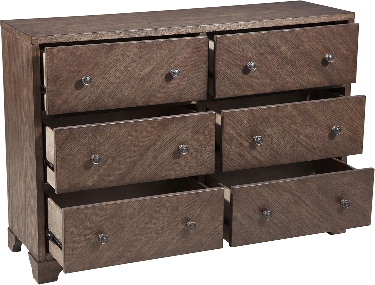 Right2Home Six Drawer Accent Storage Chest, Brown