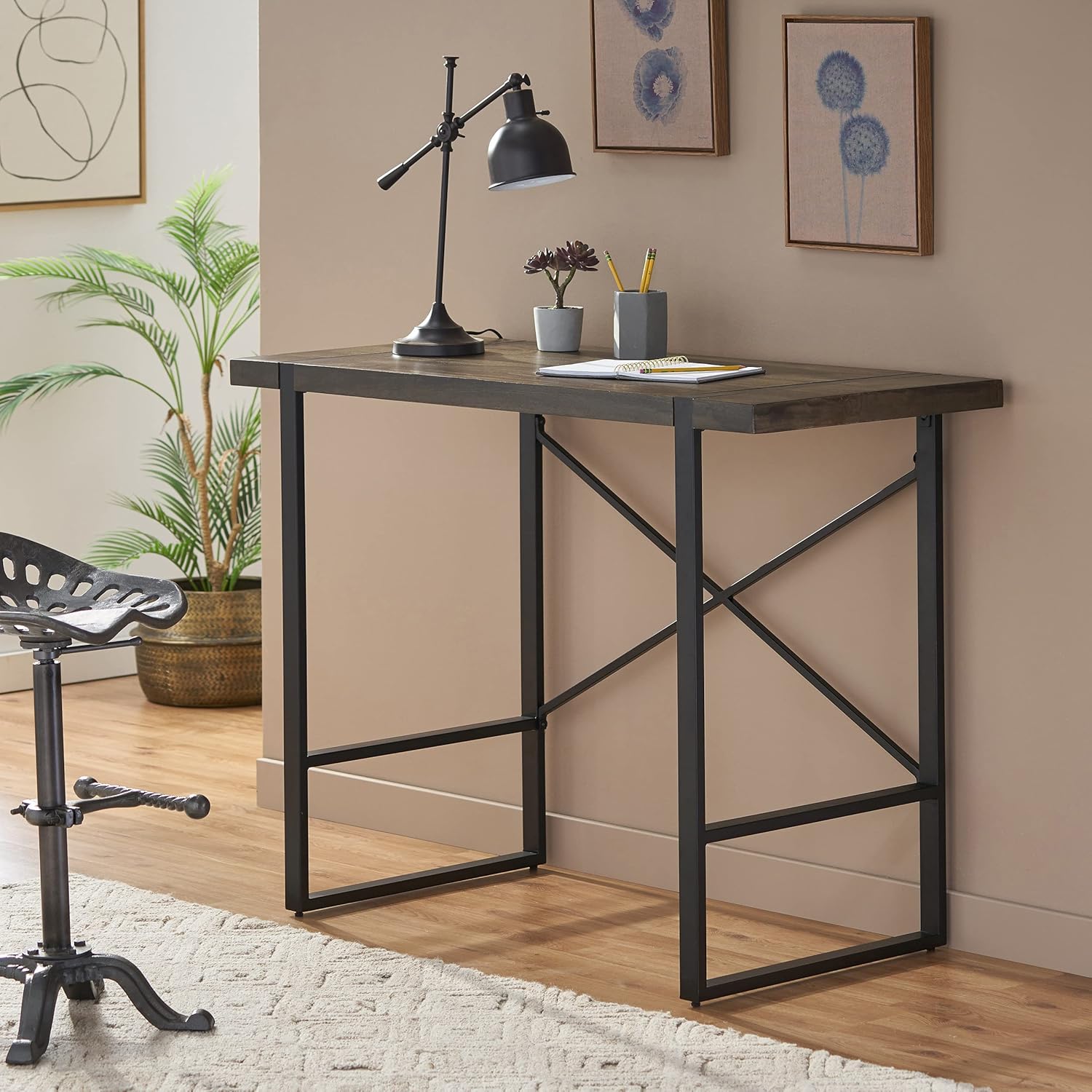 Christopher Knight Home Glentana Desk, Black + Brown