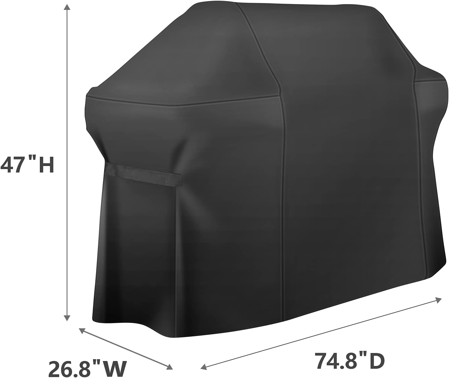 Foedo 75-inch Heavy Duty Gas Grill Cover, Large Waterproof BBQ Cover, Non-Fading and UV Resistant, Durable and Flexible, Fits for Weber Char-Broil Brinkmann Nexgrill and More Pack of 2