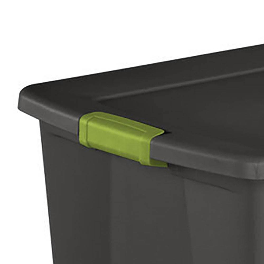 Sterilite 19453V04 35 Gallon Storage Tote Box W/Latching Container Lid (8 Pack)