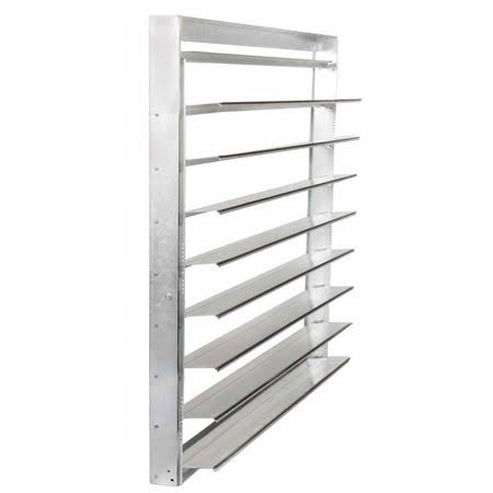 Dayton 3HHN2 Backdraft Damper,Horizontal,39-3/4Sq