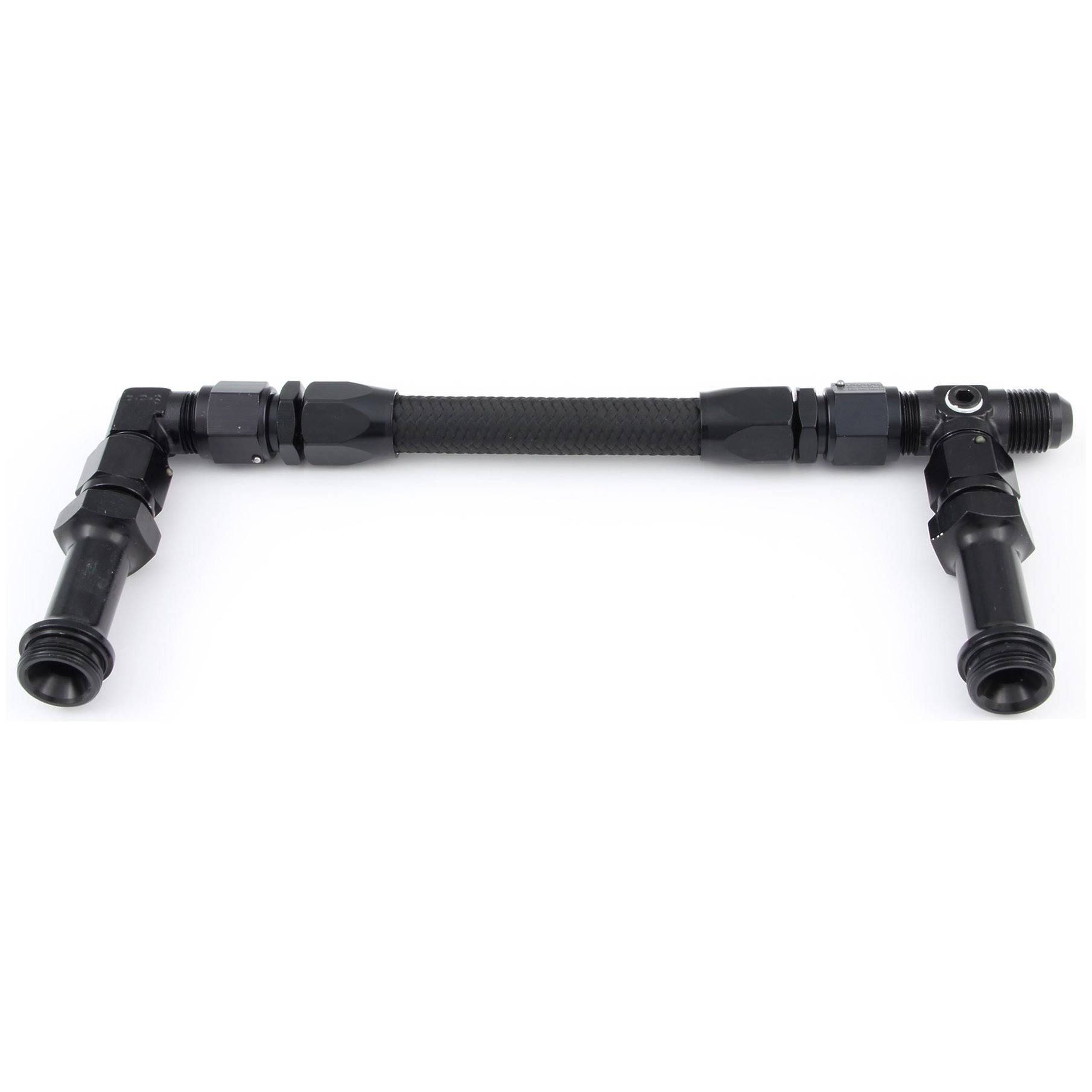 Fragola 930002-BL #6 Fuel Line Kit 7/8-20 Dual Inlet 4150 Black