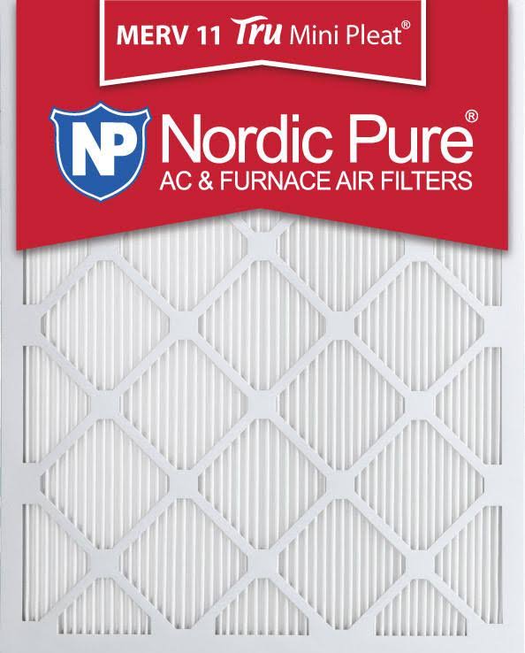 Nordic Pure 20x25x1 MERV 10 Pleated AC Furnace Air Filters 12 Pack