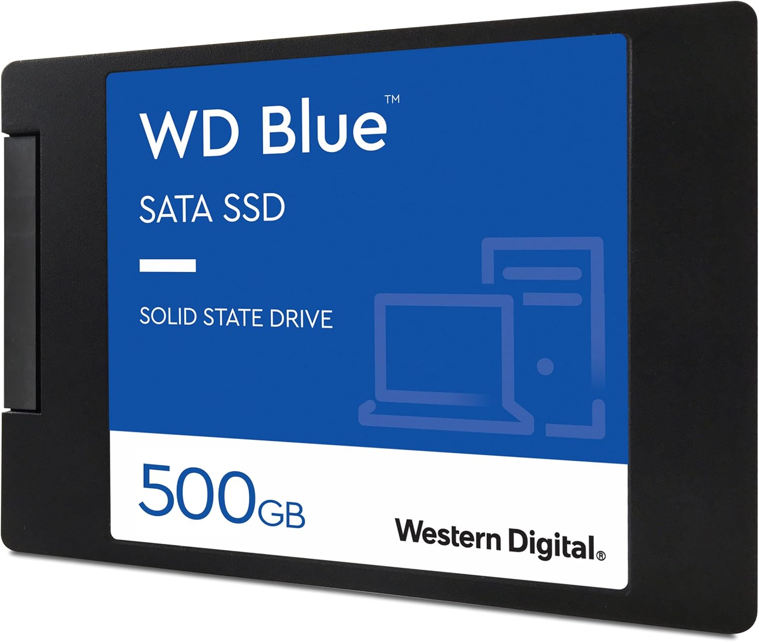 Western Digital 500GB WD Blue 3D NAND Internal PC SSD - SATA III 6 Gb/s, 2.5