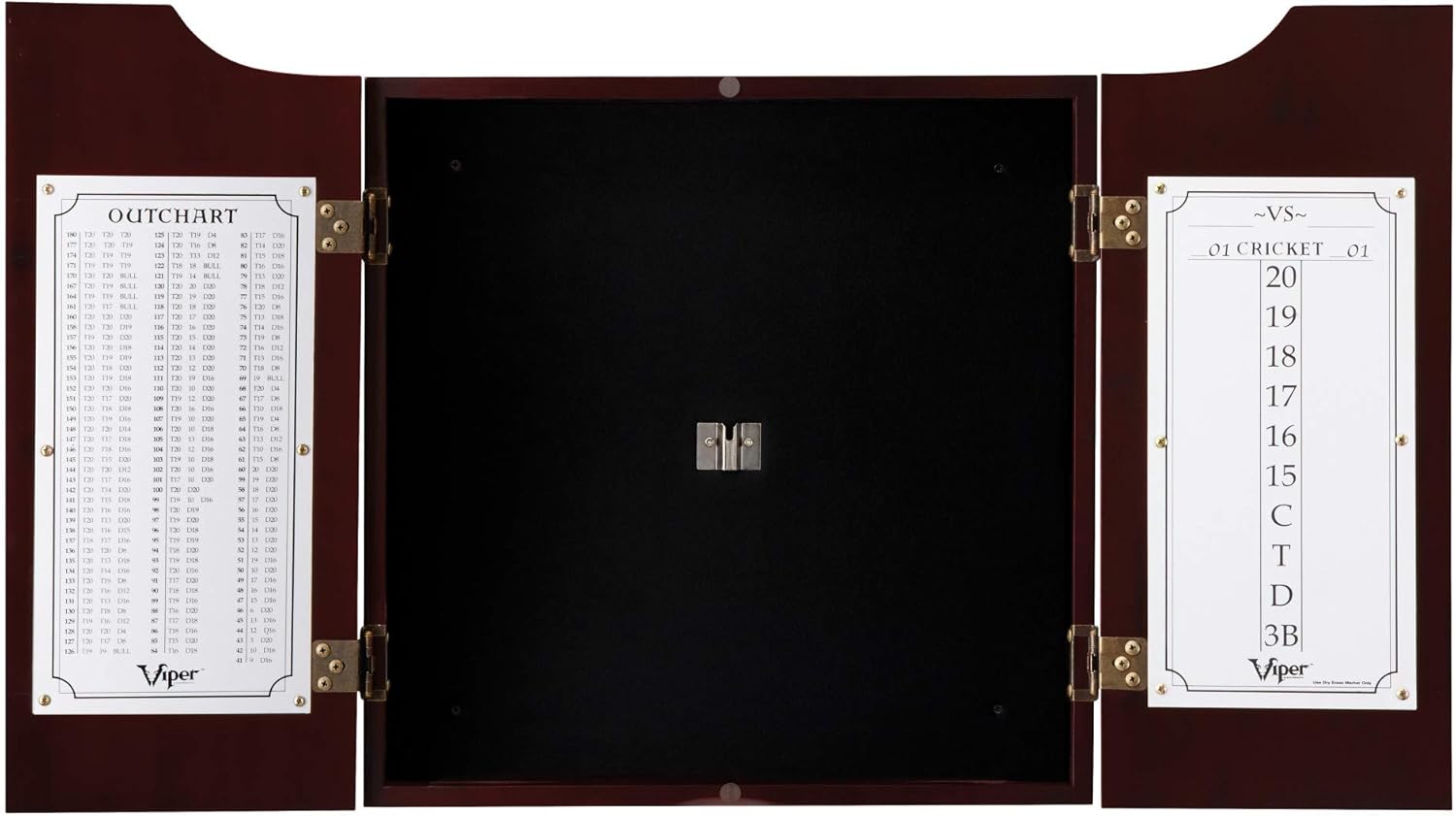 Viper Hudson Sisal/Bristle Steel Tip Dartboard Cabinet Pack of 2