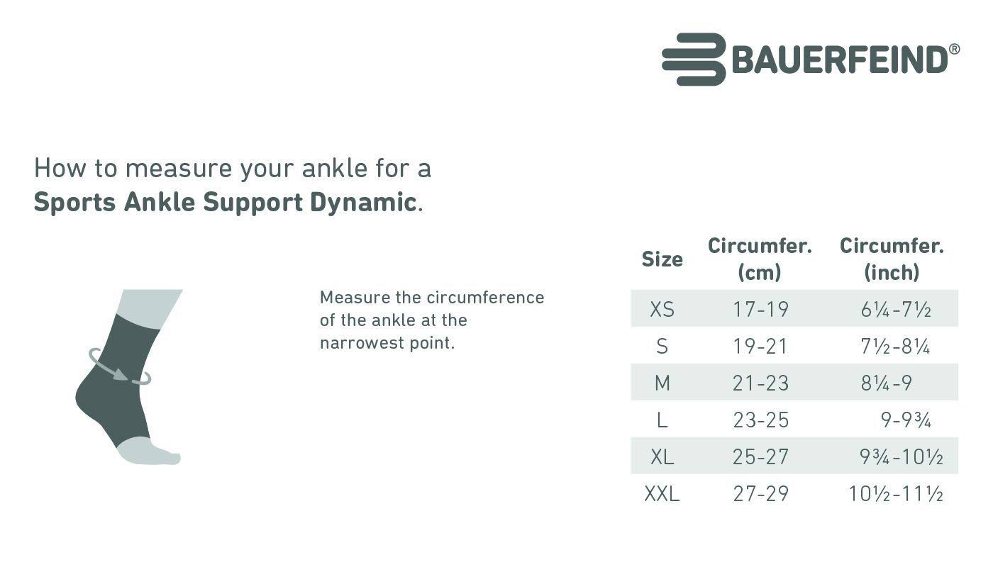 Bauerfeind Sports Ankle Support Dynamic - Black - XSmall