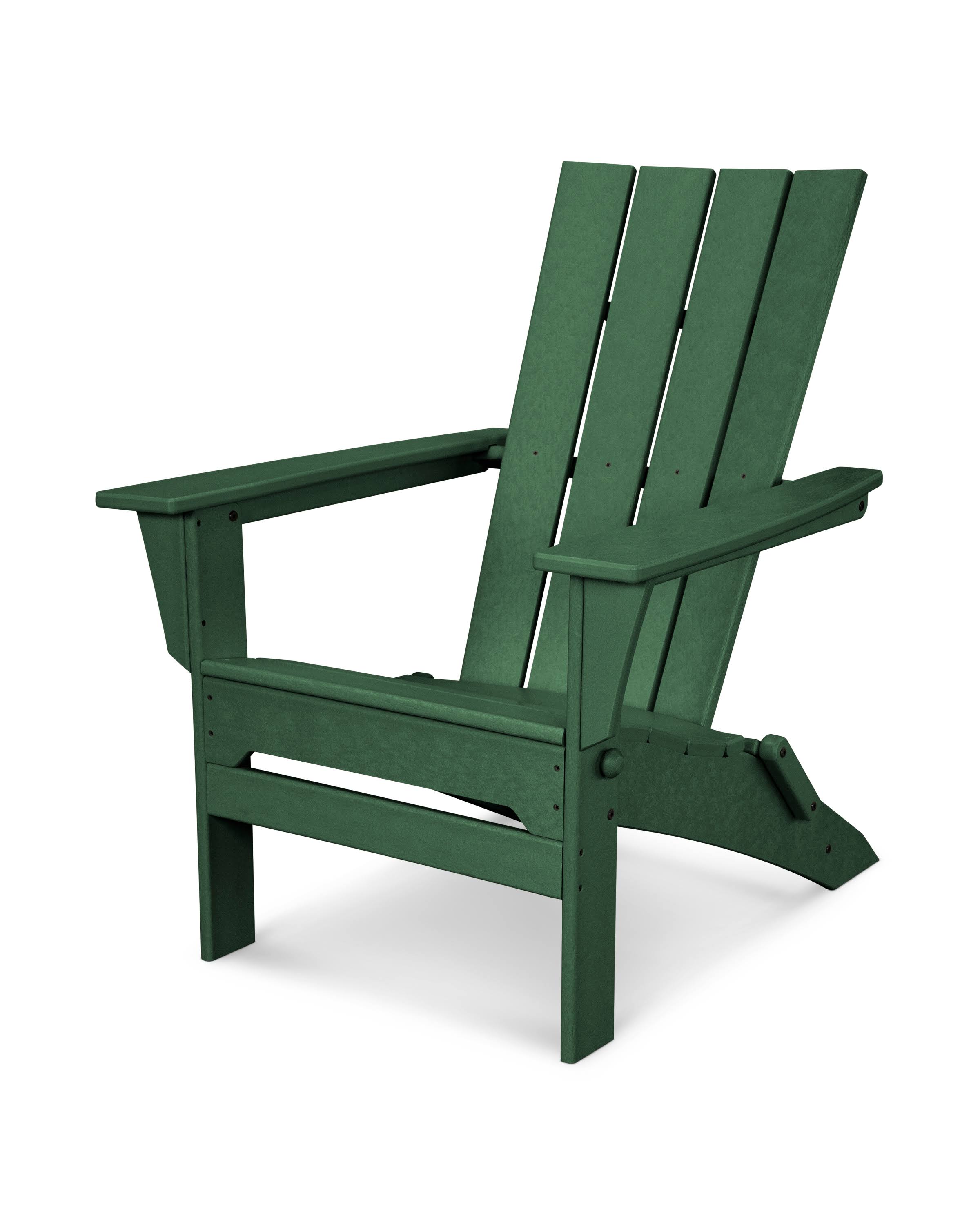 POLYWOOD Quattro Folding Adirondack: Green