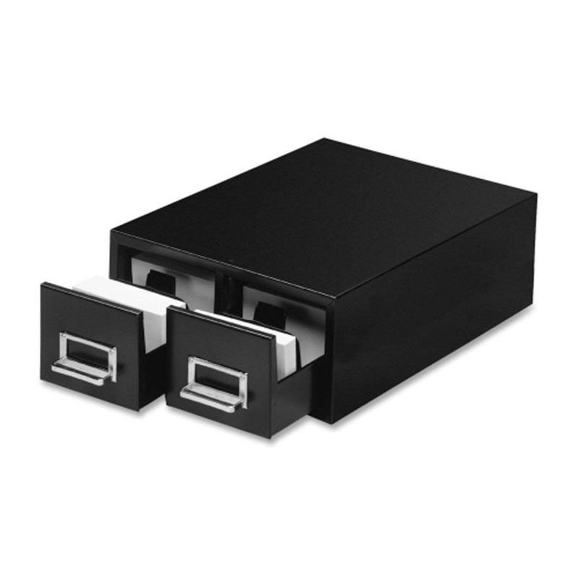 STEELMASTER - Card filing cabinet - 2 drawers - steel - black