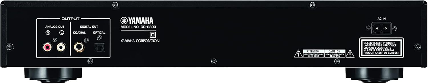 Yamaha CD-S303 Single CD Player, Black