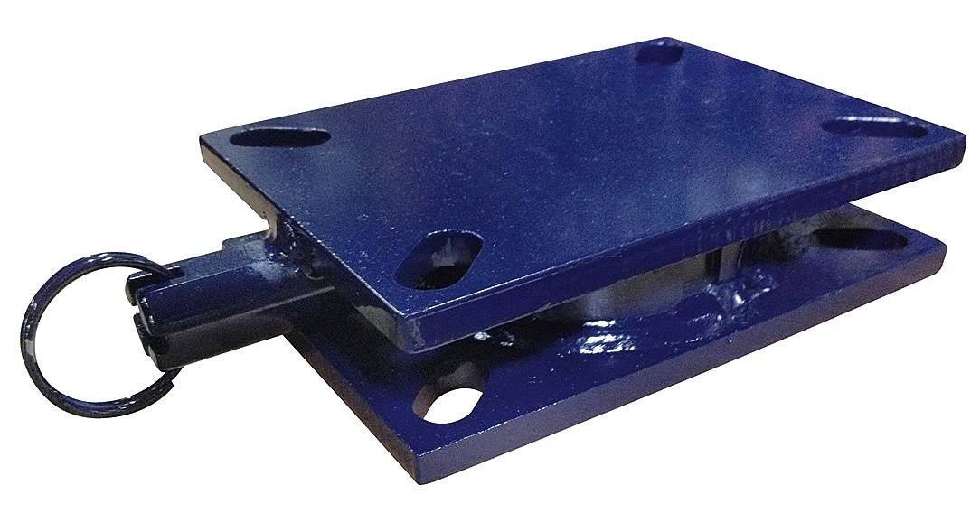 RWM T75-76rt-sl 5200 lb. Capacity Steel Turntable Swivel Section 5-1/4 inch x 7-1/4 inch Plate, Blue