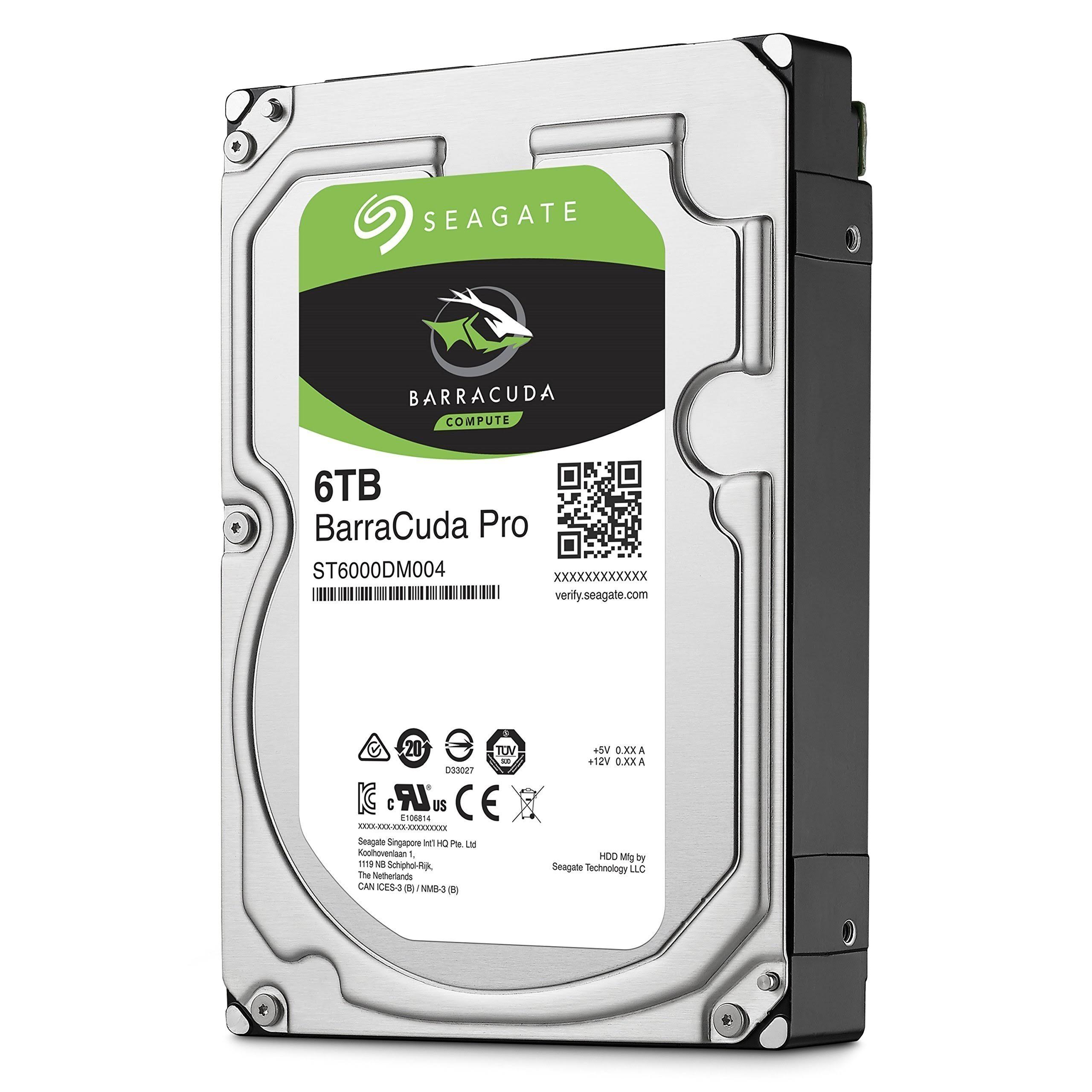 Seagate 6TB Barracuda Pro SATA 6Gb/s 256MB Cache 3.5-inch Internal Hard Drive (ST6000DM004)