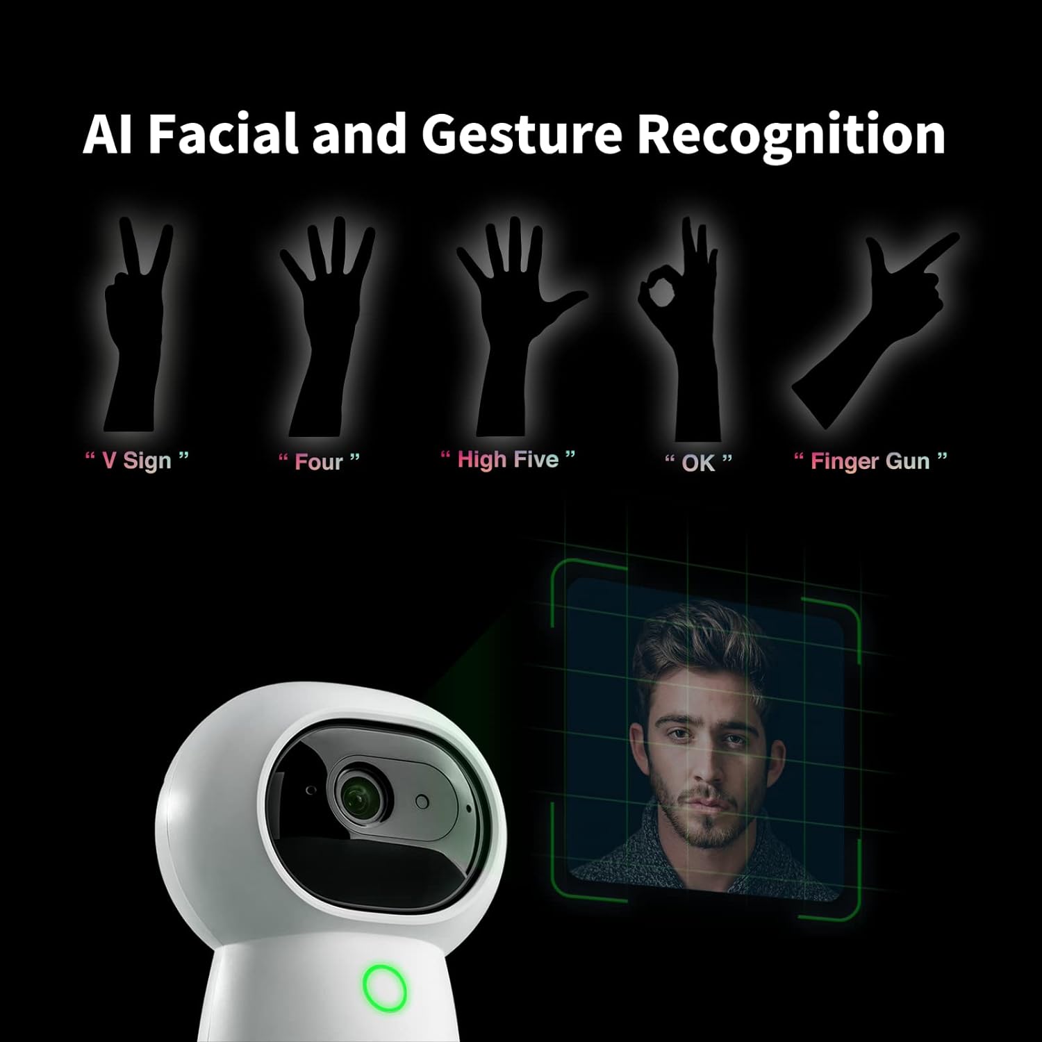Aqara 2K Security Indoor Camera Hub G3, AI Facial and Gesture Recognition, Infrared Remote Control, 360&deg; Viewing Angle via Pan and Tilt, Works with HomeKit Secure Video, Alexa, Google Assistant, IFTTT