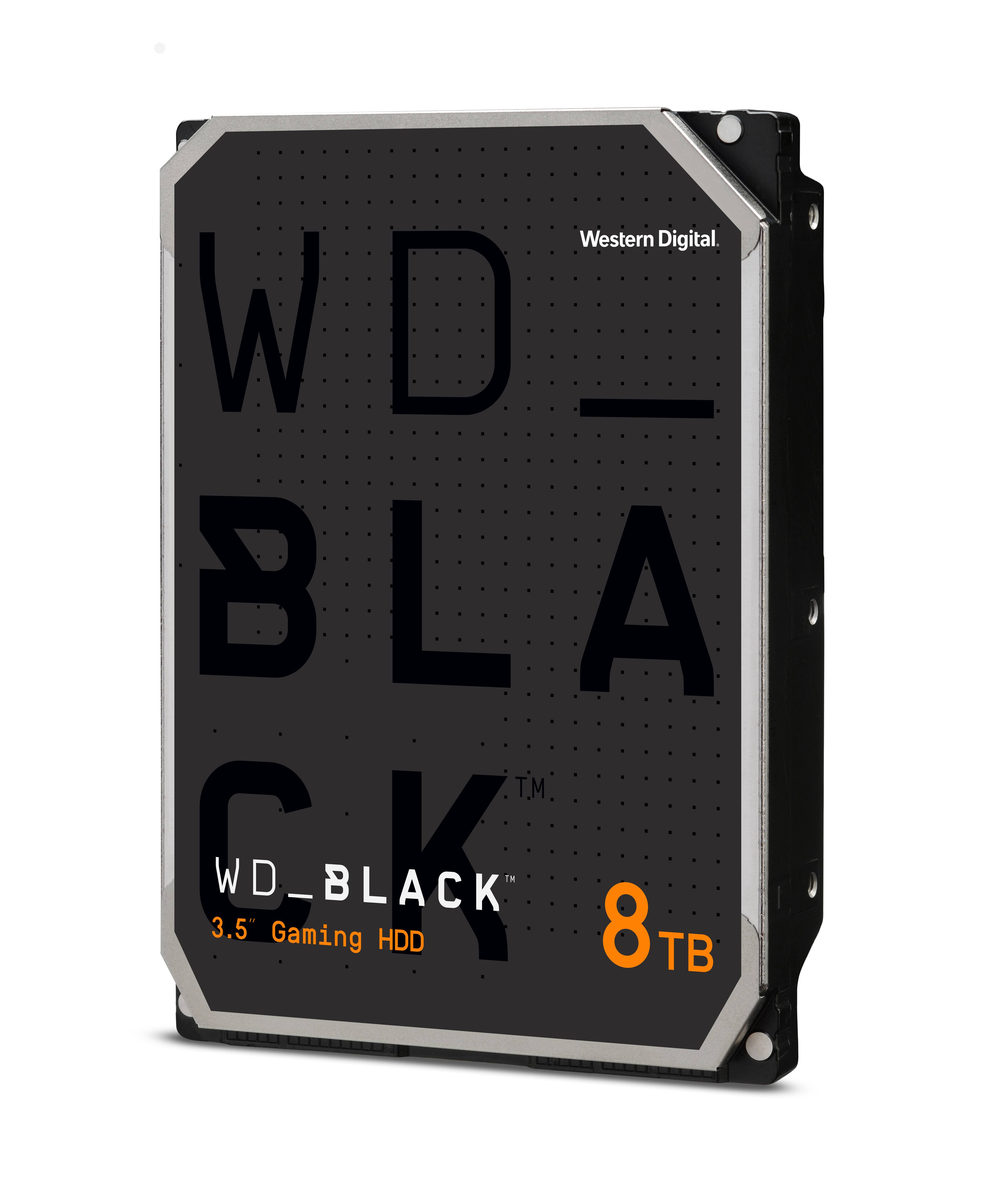 WD Black 8 TB Internal HDD - 3.5x22 - WD8001FZBX - SATA 6Gb/s - 7,200 rpm