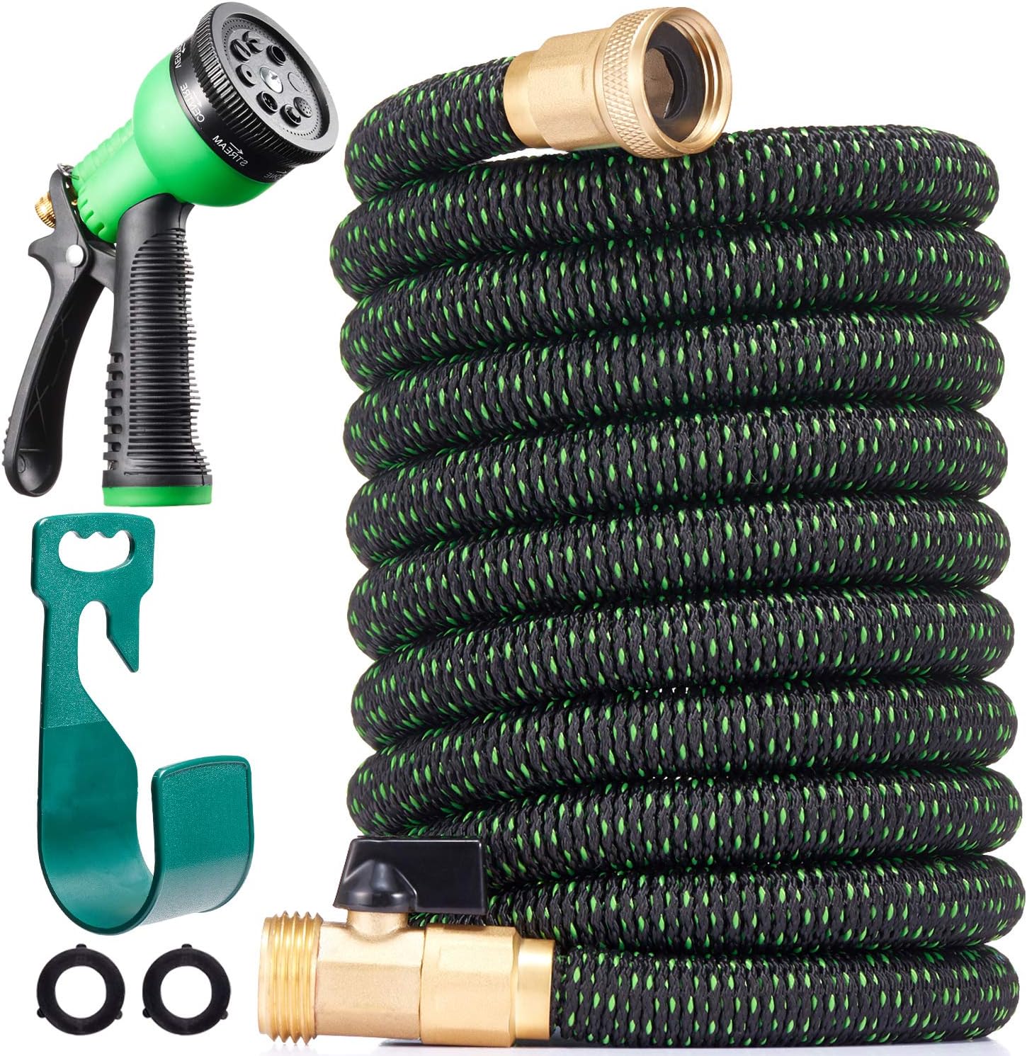 150 ft Expandable Garden Hose - All New 2022 Retractable Water Hose with 3/4