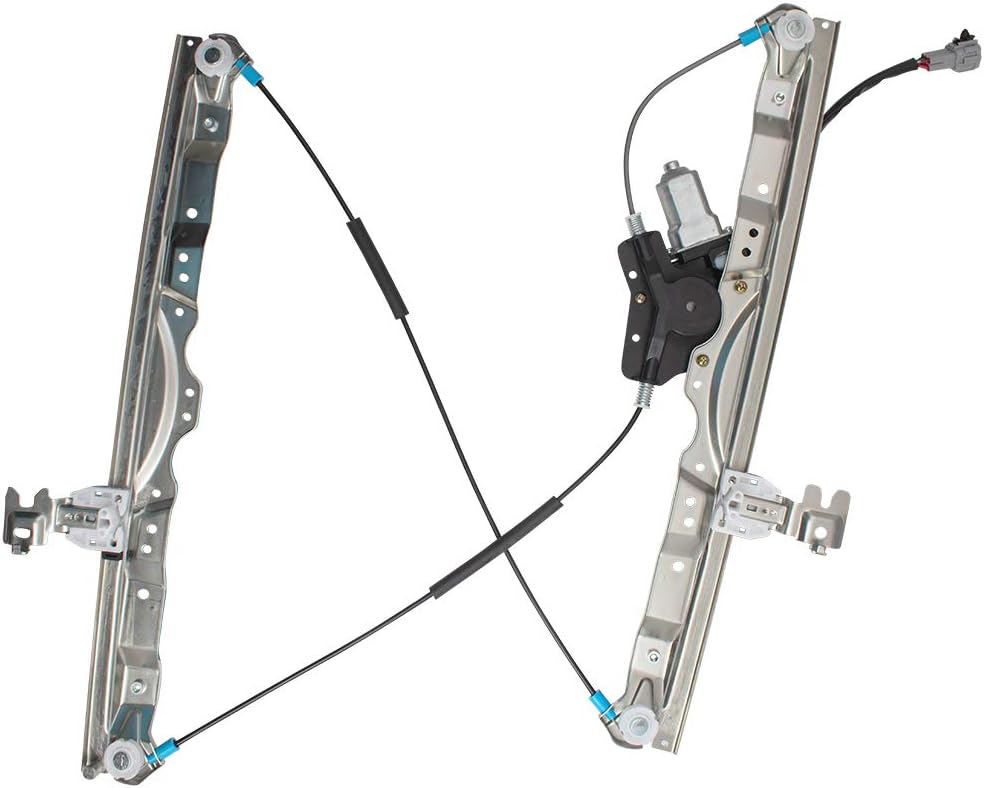 Brock Replacement Drivers Front Power Window Lift Regulator w/Motor Assembly Compatible with 04-15 Armada QX56 Titan Pickup Truck with One-Touch Pack of 2