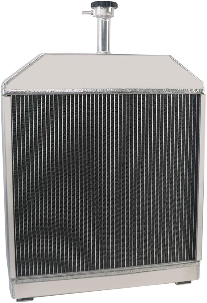 Primecooling 60MM 4 Row Core Aluminum Radiator for Ford Tractor 445D 455 455C 555C 555D 565D 655C,etc.
