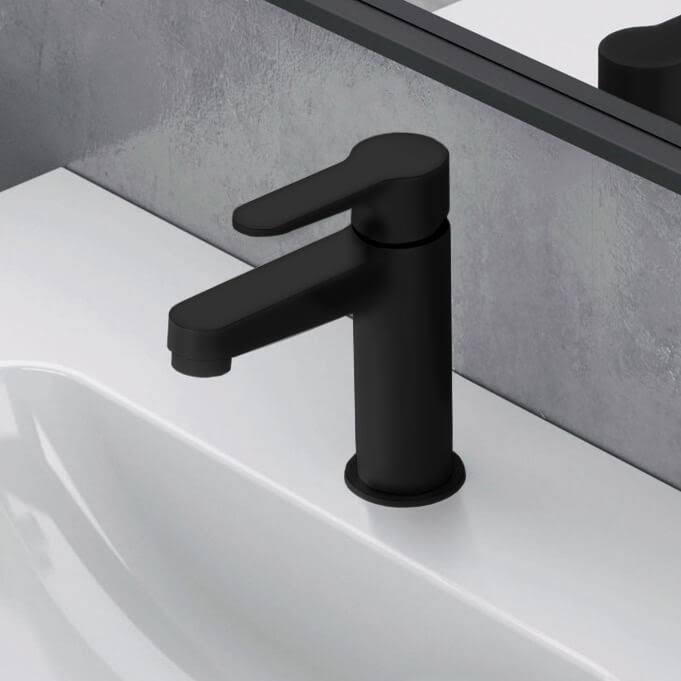 Matte Black Single Hole Bathroom Faucet, Winner Remer W11USNL-NO by Nameeks