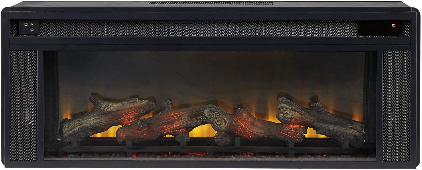 Signature Design by Ashley Entertainment Accessories Large Fireplace Insert Infrared Black