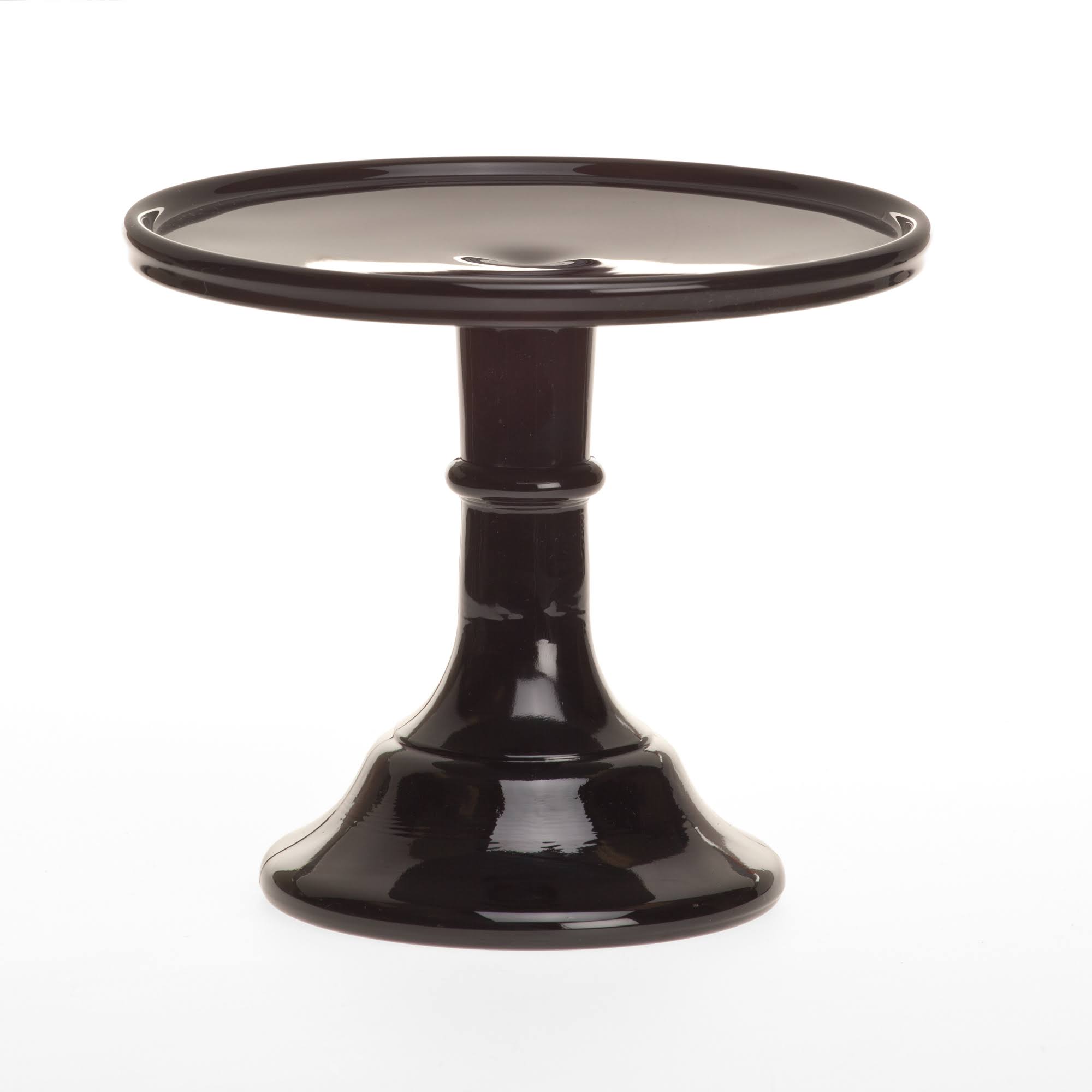 Mosser Glass Black Raspberry 6 inch Cake Plate and Dome