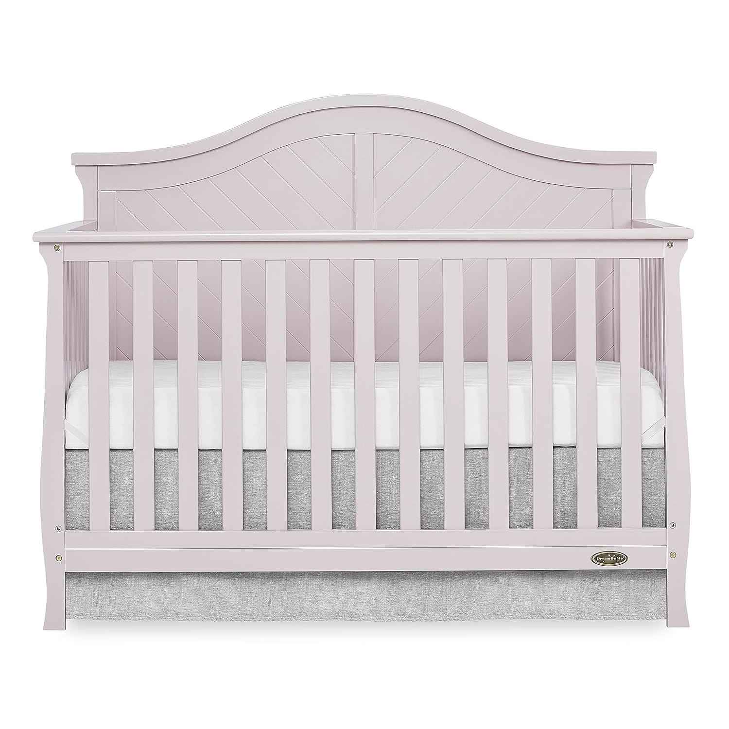 Dream On Me Kaylin 5-in-1 Convertible Crib in White, Greenguard Gold Certified 56x31x47 Inch (Pack of 1)