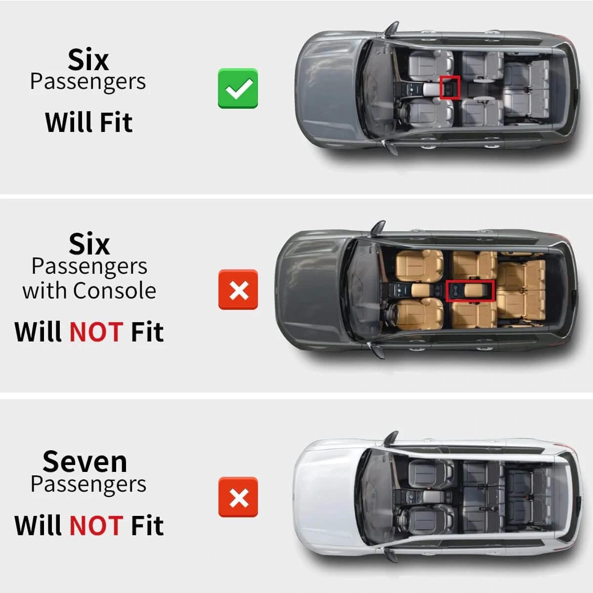 LASFIT Floor Mats for Jeep Grand Cherokee L 2021 2022 (ONLY for 6-Passenger Without Center Console), All Weather Protection TPE Car Floor Liners, Front & Rear Rows, Black