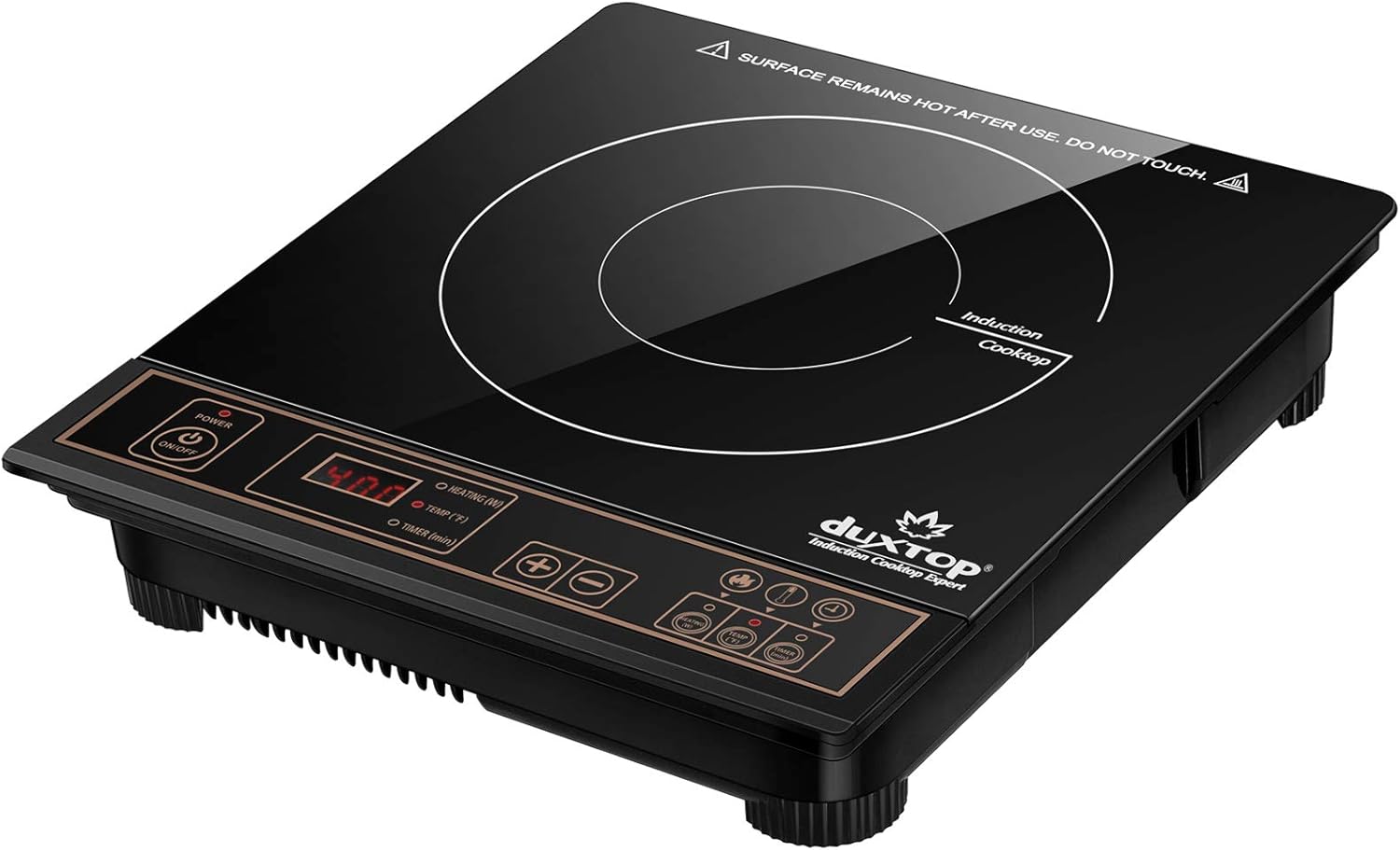 Duxtop 1800W Portable Induction Cooktop Countertop Burner, Gold 8100MC/BT-180G3 Pack of 2
