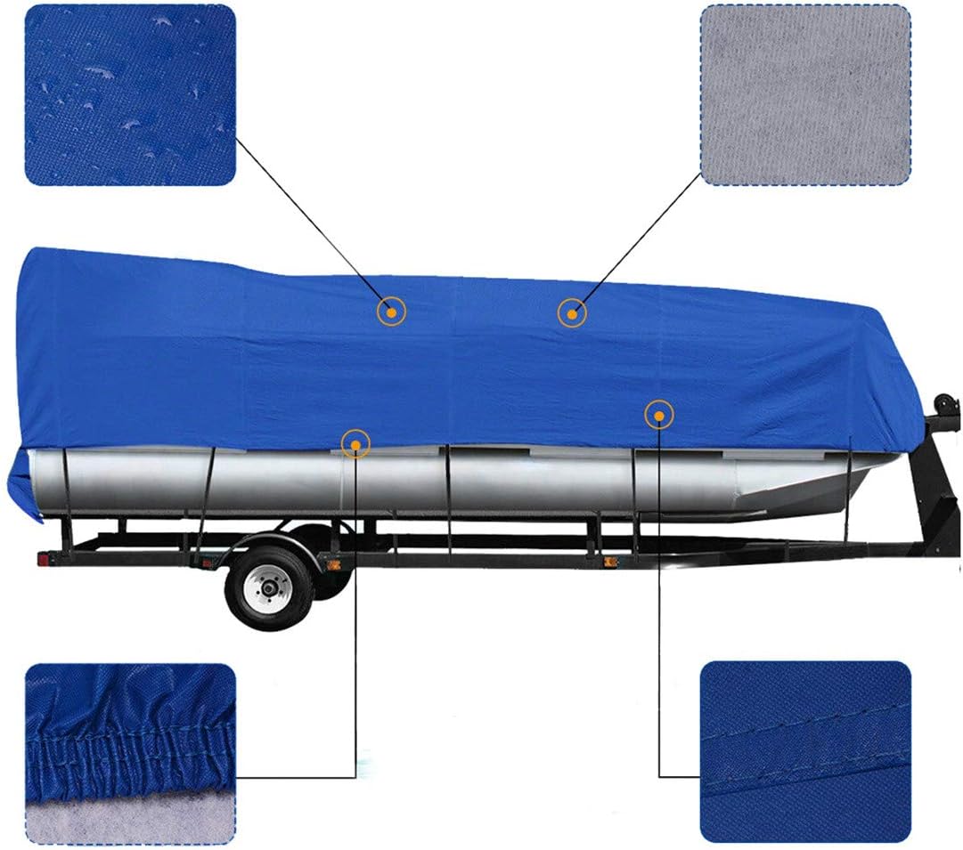 WFLNHB 21-24 Boat Cover Waterproof Trailerable Heavy Duty Pontoon Beam 102 Pack of 2