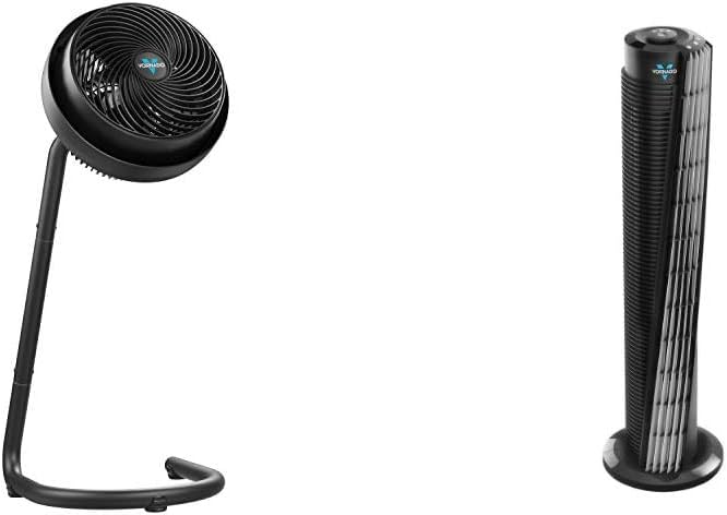 Vornado 783 Full-Size Whole Room Air Circulator Fan with Adjustable Height & 184 Whole Room Air Circulator Tower Fan, 41