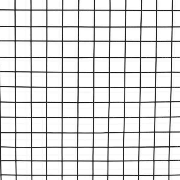 Fencer Wire 4 x 50 ft. 16 Gauge Welded Wire Fence Vinyl Coated Black, 1 x 1 in. Mesh