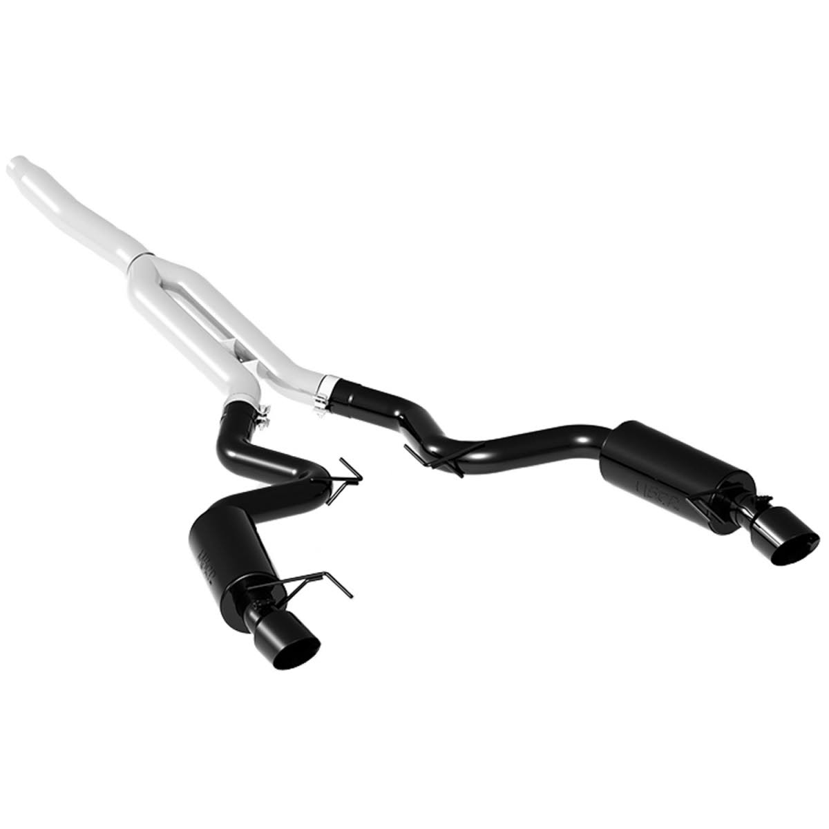 MBRP S7274BLK - 3x22 Black Series Cat-Back Exhaust System