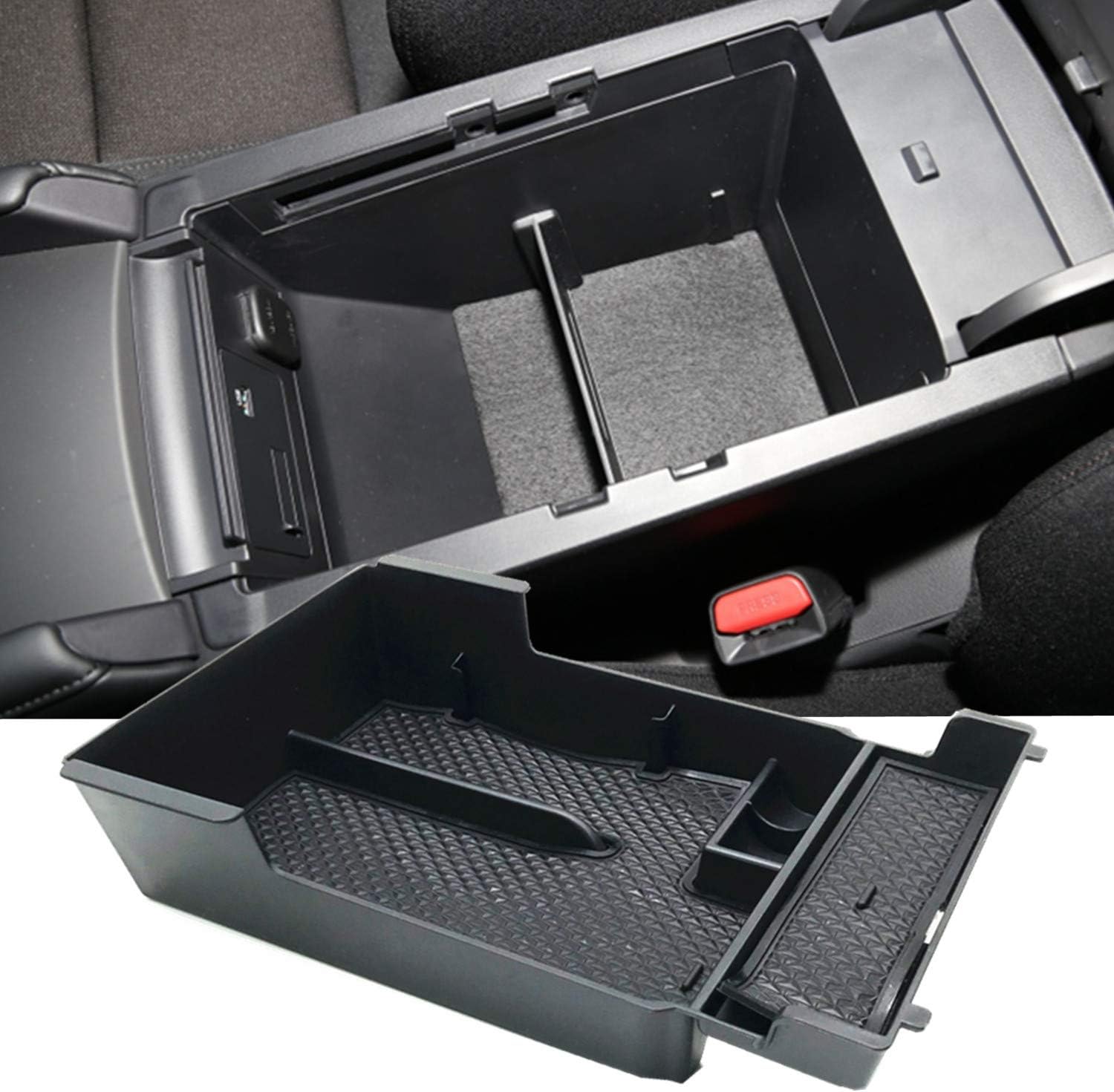 JOJOMARK Compatible with 2021 2020 2019 Mazda 3 Accessories Center Console Tray Organizer, Armrest Secondary Storage Box