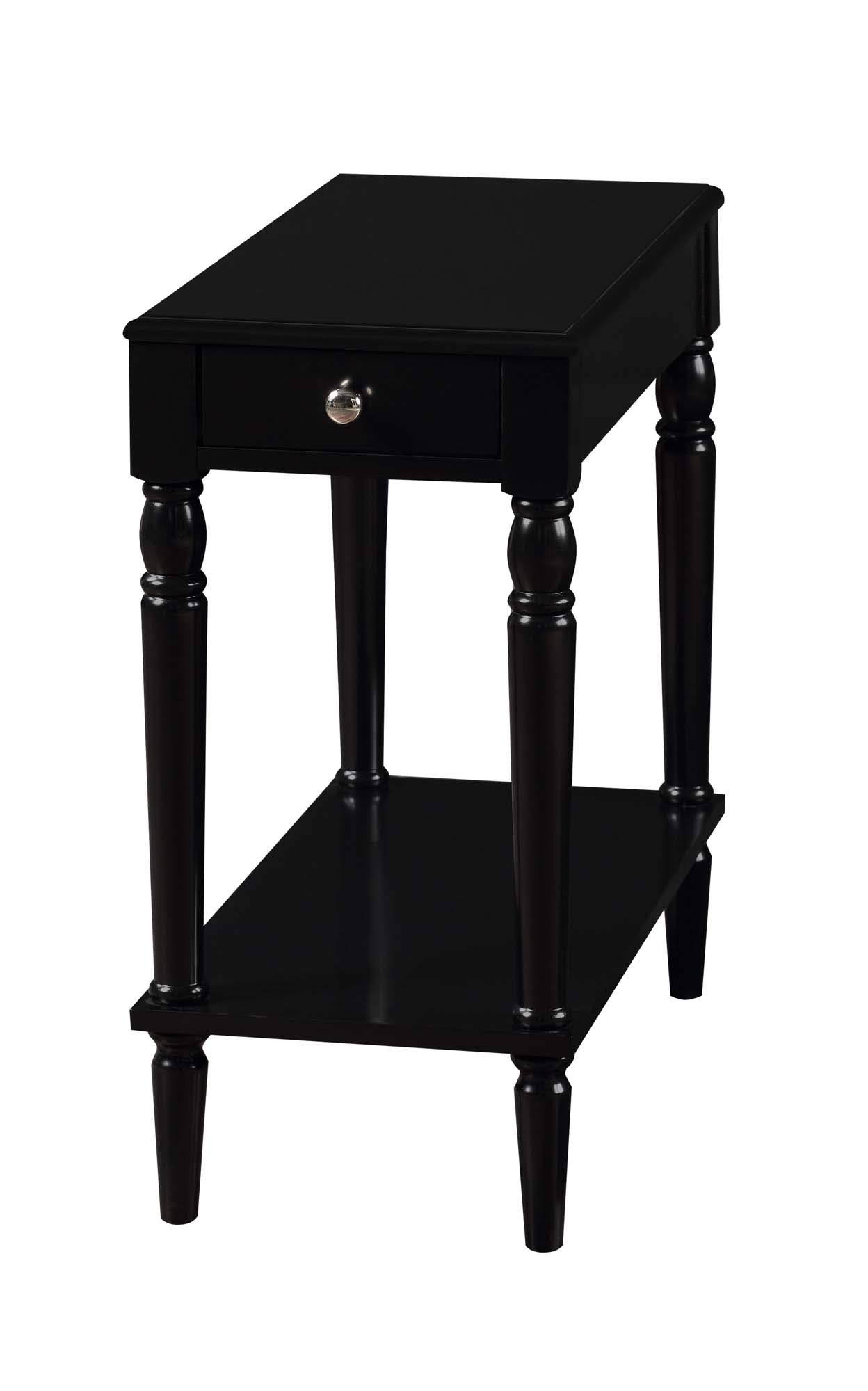 Convenience Concepts French Country End Table, Black