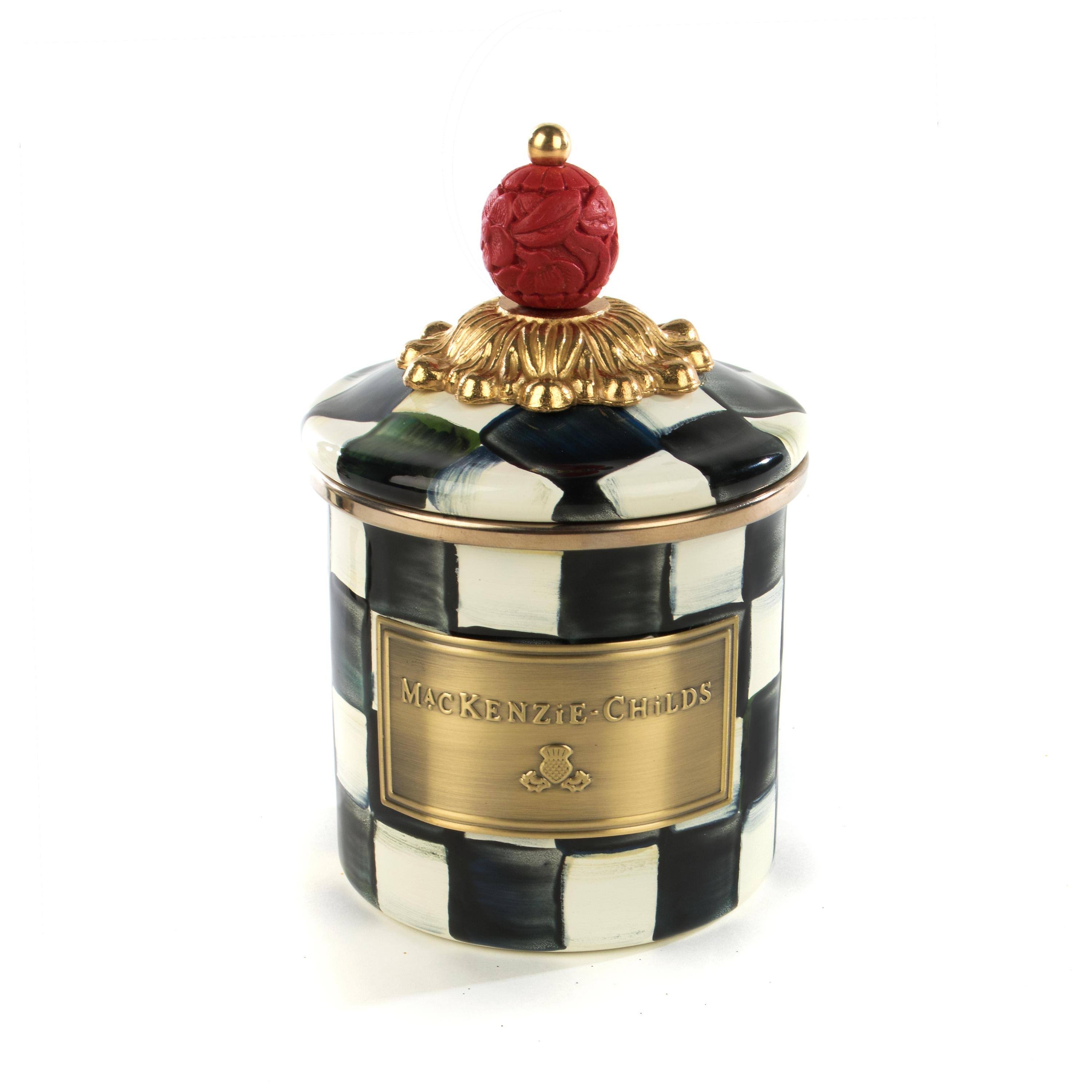 MacKenzie-Childs Courtly Check Enamel Canister - Mini