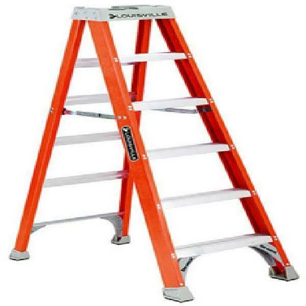 Louisville Ladder - FS1507 - 7 ft 300 lb Load Capacity Fiberglass Stepladder