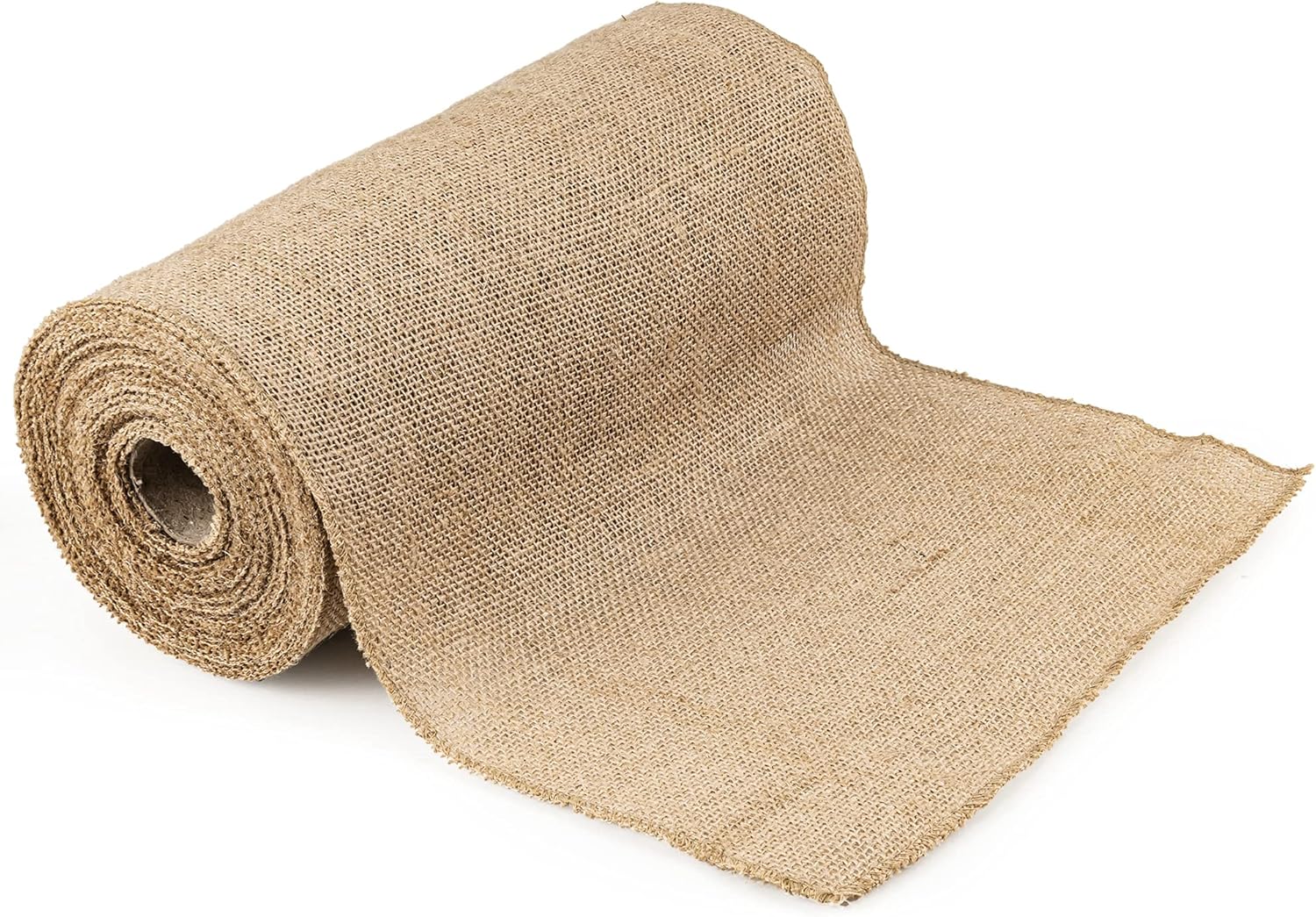 iPEGTOP Burlap Table Runners, Natural Jute 12 Inch Wide x 10 Yard Extra Long Burlap Ribbon for Rustic Weddings Decoration, Placemat, Table Runners, Crafts