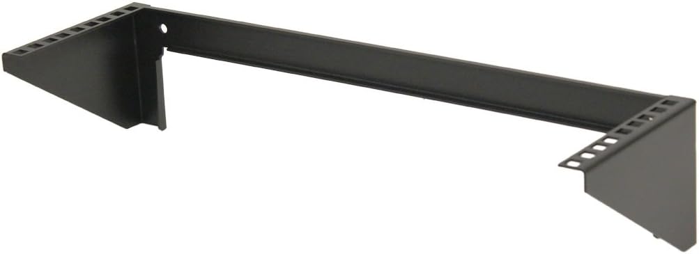 NavePoint 3U 19 Inch Vertical Wall Mount Rack Wall Mountable Server Rack w/Hardware Black Pack of 2