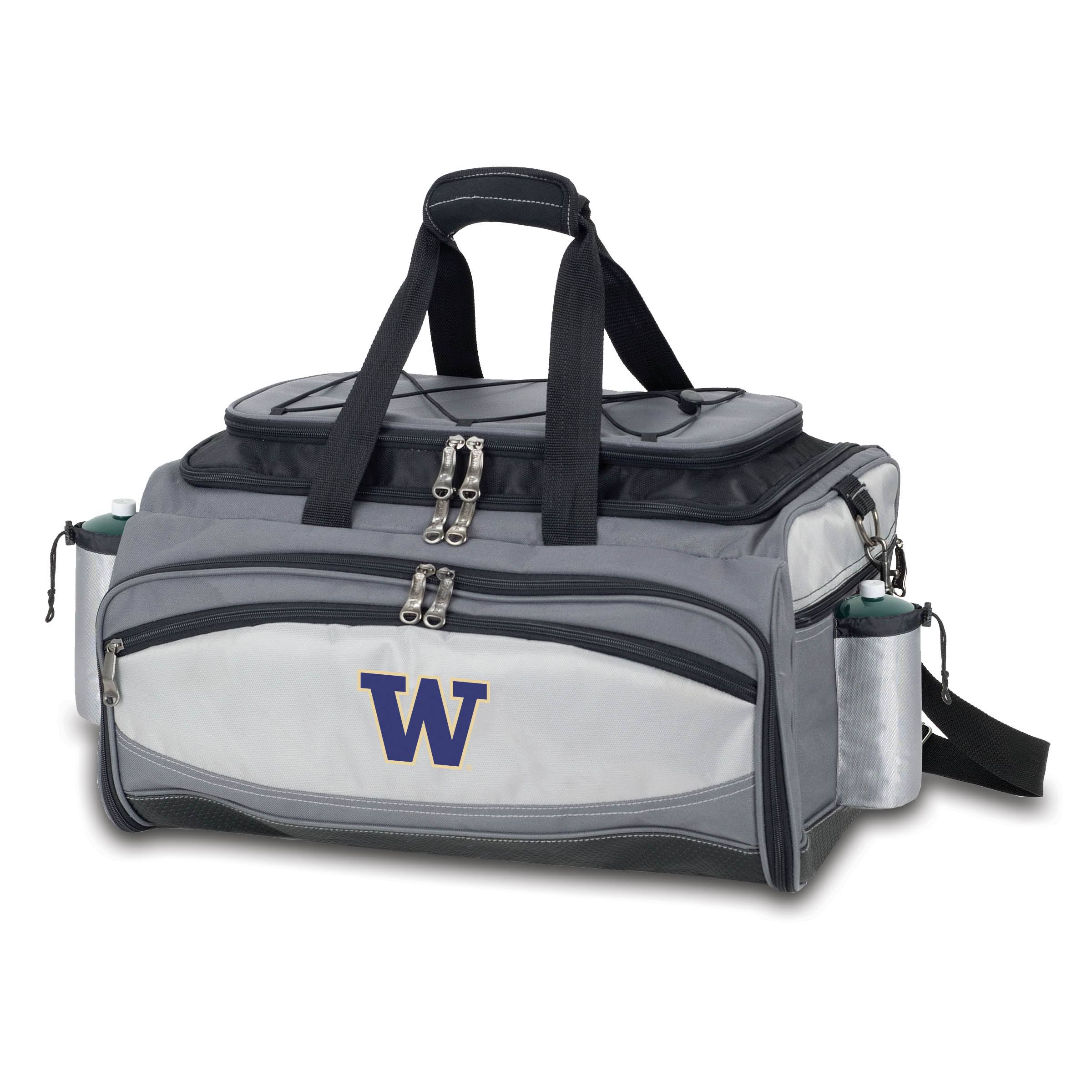 Picnic Time Vulcan Cooler - University of Washington - Grey/Black