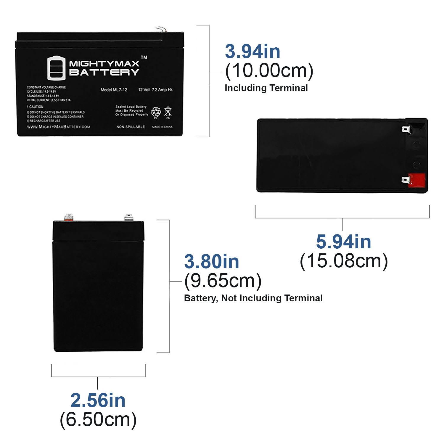 12V 7Ah Replaces Weatherproof Stealth Cam Battery Box - 10 Pack