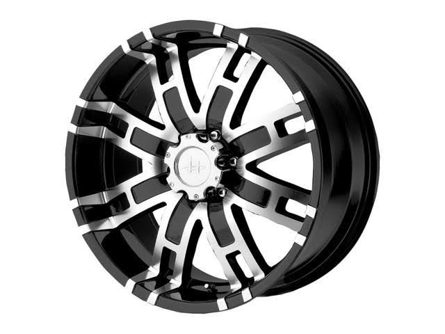 Helo HE835 17x8 5x139.7 +0mm Black/Machined Wheel Rim