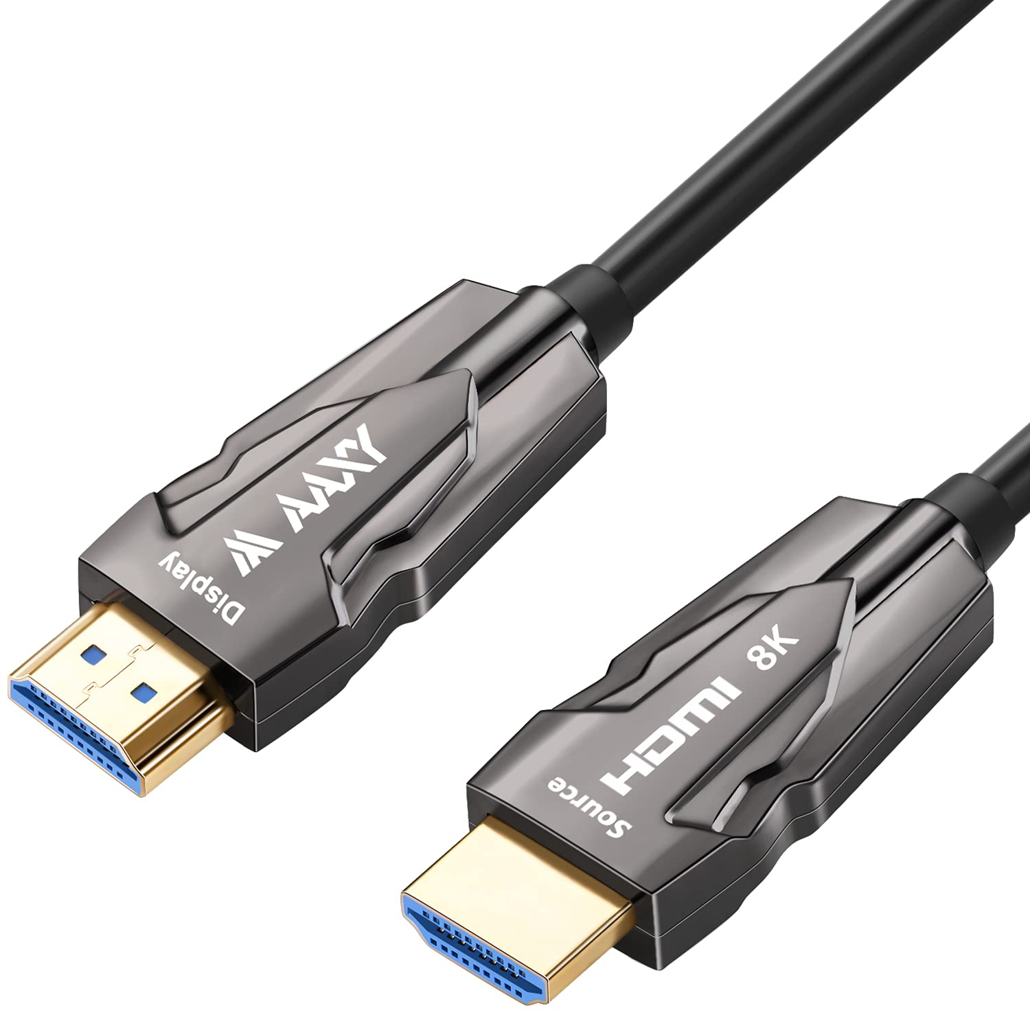 4K Fiber HDMI Cable 75ft, High Speed 18Gbps Fiber Optic HDMI 2.0 Cable Supports 4K@60Hz, 4:4:4, HDR, Dolby Vision, HDCP 2.2, ARC, 3D, Compatible with TV Box/HDTV/Projector/Blu-ray/Home Theater etc Pack of 2
